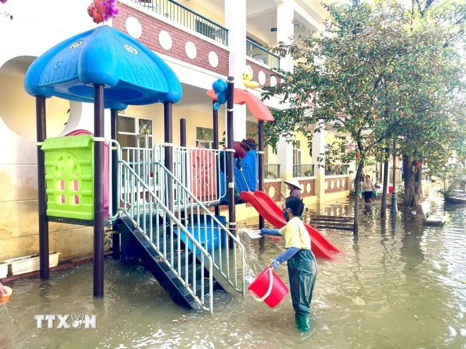 UNESCO sẵn sàng hỗ trợ Việt Nam trong công tác phòng ngừa, ứng phó và khắc phục hậu quả thiên tai trong lĩnh vực giáo dục. (Ảnh: Nguyễn Cúc/TTXVN)