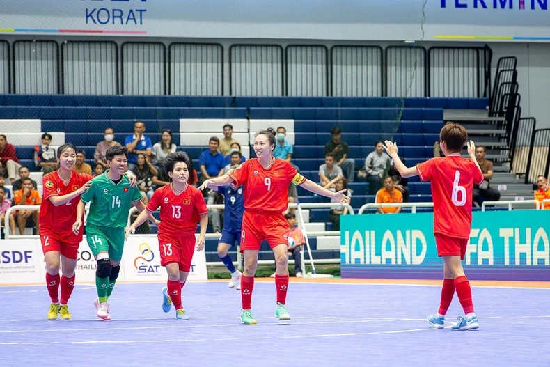 Đội tuyển futsal nữ Việt Nam đang thể hiện phong độ ấn tượng. (Ảnh: VFF)