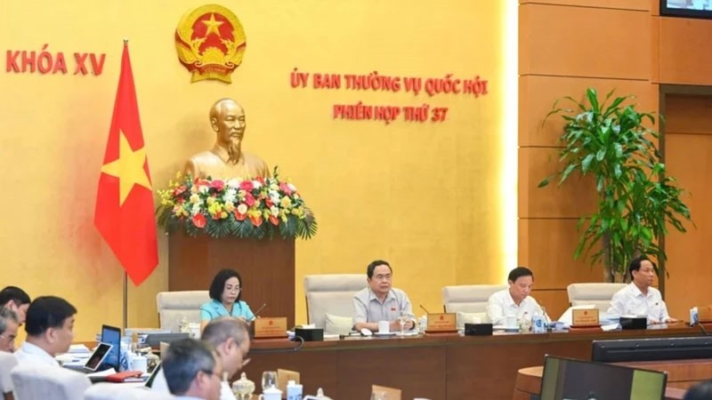 Quang cảnh Phiên họp thứ 37 của Ủy ban Thường vụ Quốc hội. Ảnh: Báo Nhân Dân