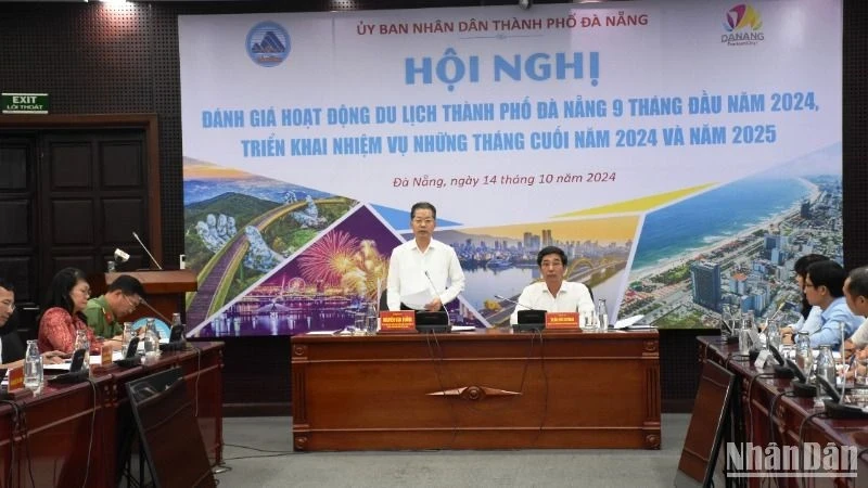 Bí thư Thành ủy Đà Nẵng Nguyễn Văn Quảng phát biểu kết luận Hội nghị. (Ảnh: ANH ĐÀO)