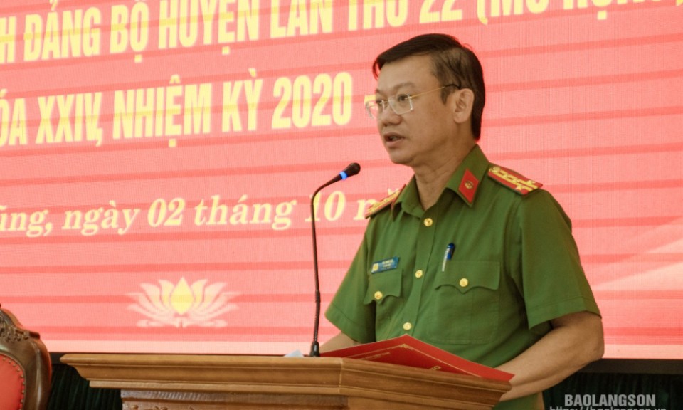Hội nghị Ban Chấp hành Đảng bộ huyện Hữu Lũng lần thứ 22 khóa XXIV, nhiệm kỳ 2020-2025