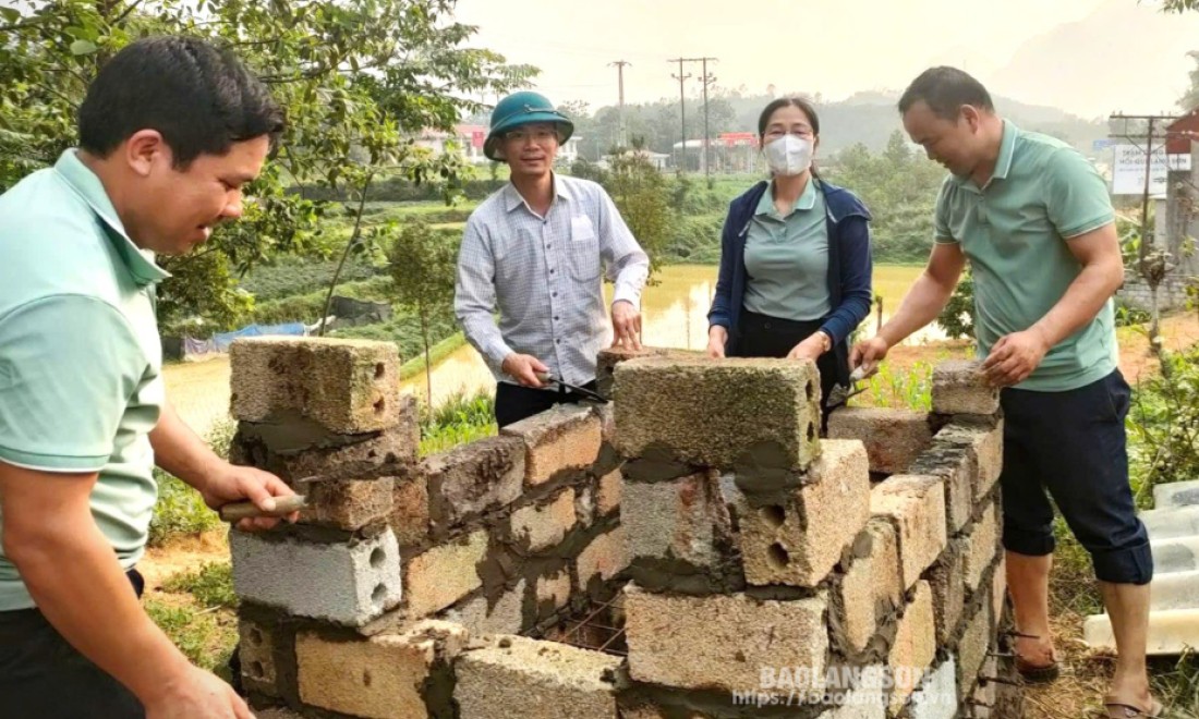 Nông dân Chi Lăng chung tay xây dựng nông thôn mới