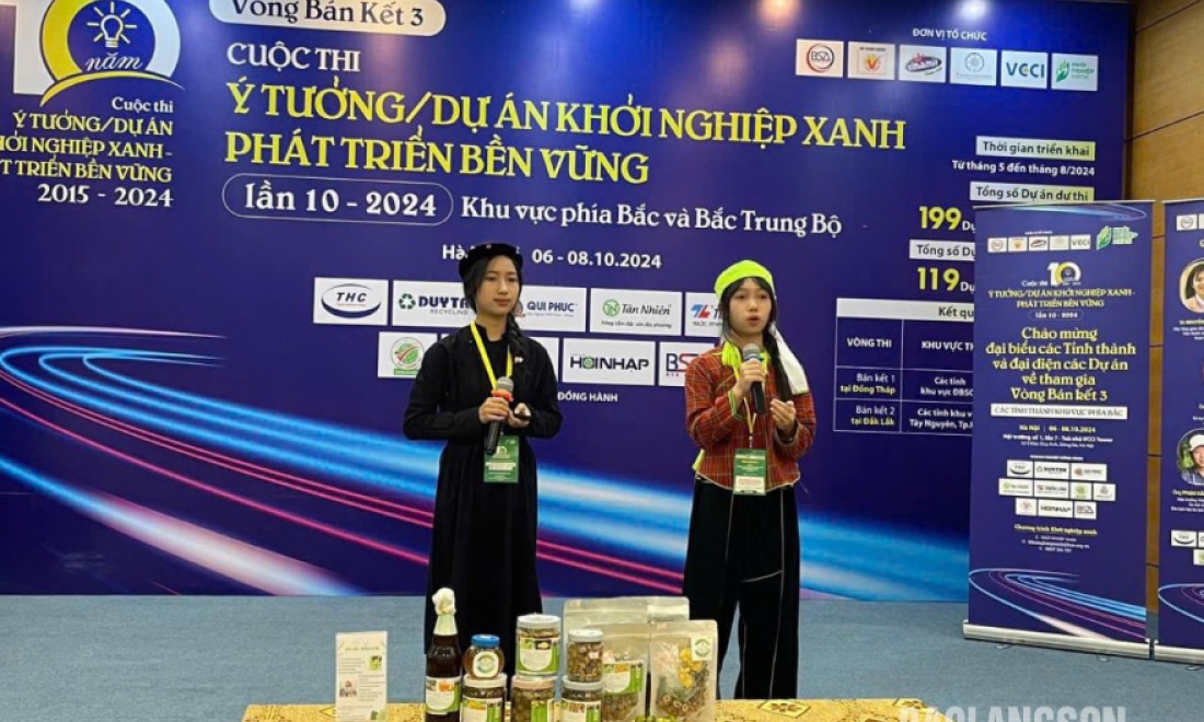 Sơn có 1 dự án lọt vào vòng chung kết cuộc thi Ý tưởng/Dự án Khởi nghiệp Xanh - Phát triển bền vững năm