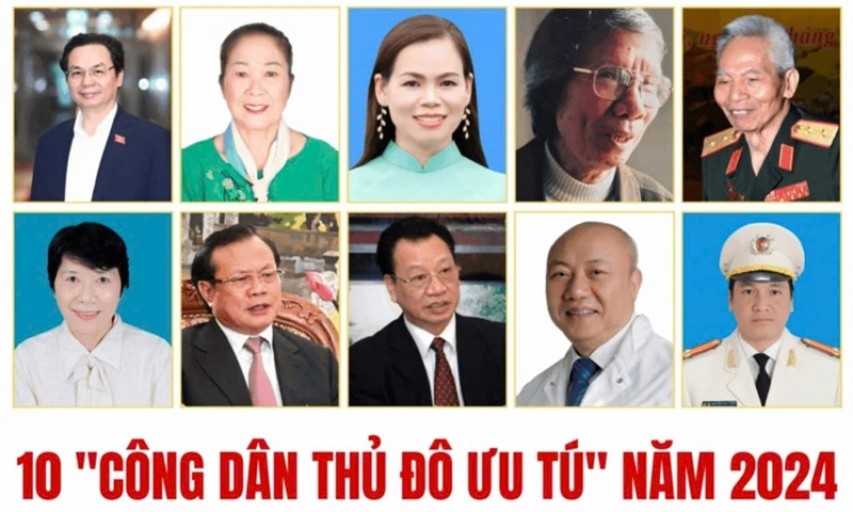 10 "Công dân Thủ đô ưu tú" năm 2024