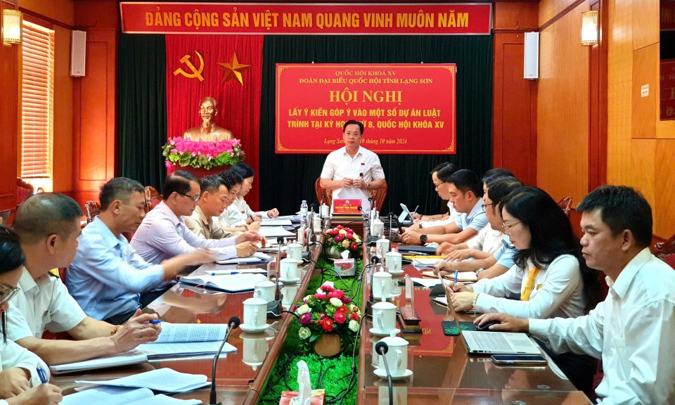 Đoàn đại biểu Quốc hội tỉnh: Lấy ý kiến góp ý của các cơ quan, đơn vị vào 3 dự án luật liên quan đến thuế