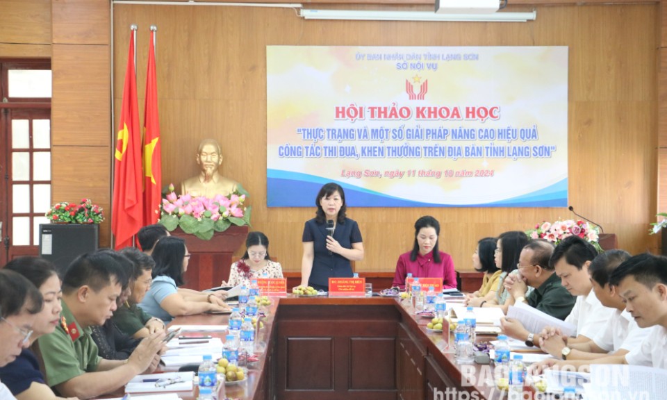 Hội thảo khoa học về nâng cao hiệu quả công tác thi đua, khen thưởng trên địa bàn tỉnh