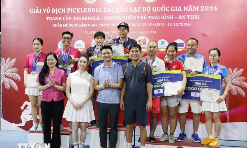 Quảng Ninh giành 4 HCV tại Giải vô địch Pickleball cấp quốc gia đầu tiên