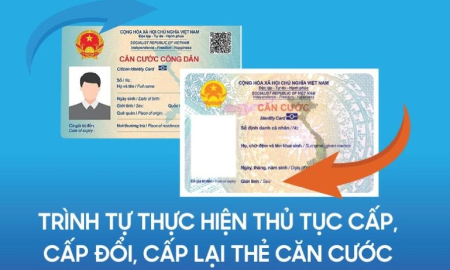 Cấp đổi thẻ căn cước trực tuyến được giảm 50% lệ phí