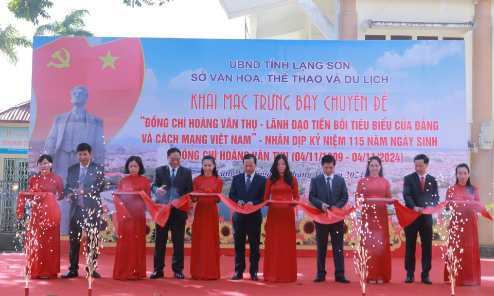 Khai mạc trưng bày chuyên đề “Đồng chí Hoàng Văn Thụ - Lãnh đạo tiền bối tiêu biểu của Đảng và Cách mạng Việt Nam”