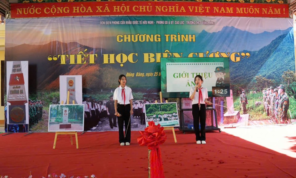 Cao Lộc: Hơn 600 học sinh tham dự chương trình “Tiết học biên cương”