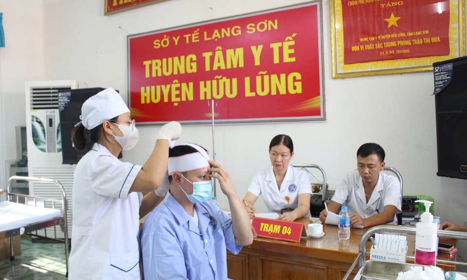 Hữu Lũng:  70 thí sinh tham gia Hội thi Điều dưỡng, hộ sinh, kỹ thuật viên giỏi cấp cơ sở