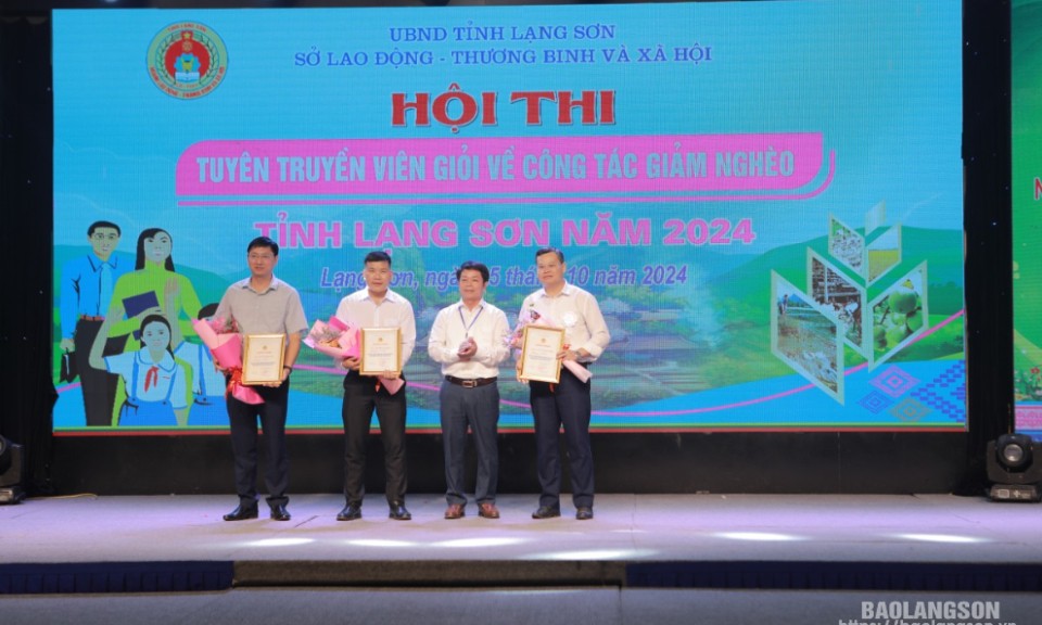 Hội thi Tuyên truyền viên giỏi về công tác giảm nghèo tỉnh Lạng Sơn năm 2024