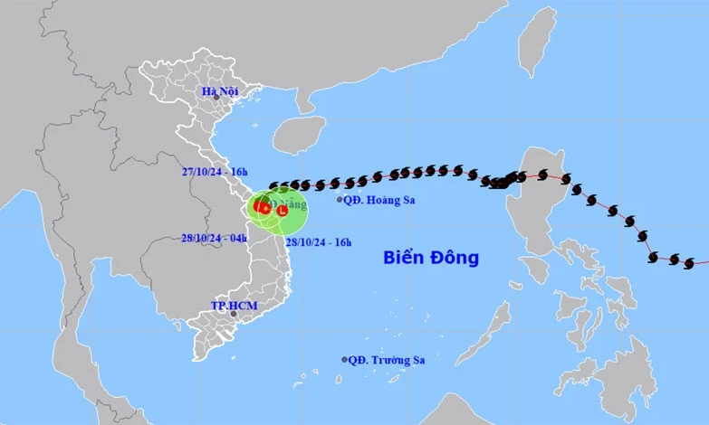 Bão số 6 suy yếu thành áp thấp nhiệt đới