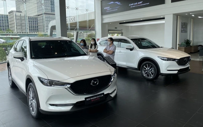 CX-5 là mẫu xe thường xuyên bán chạy nhất phân khúc. (Ảnh: PV/Vietnam+)