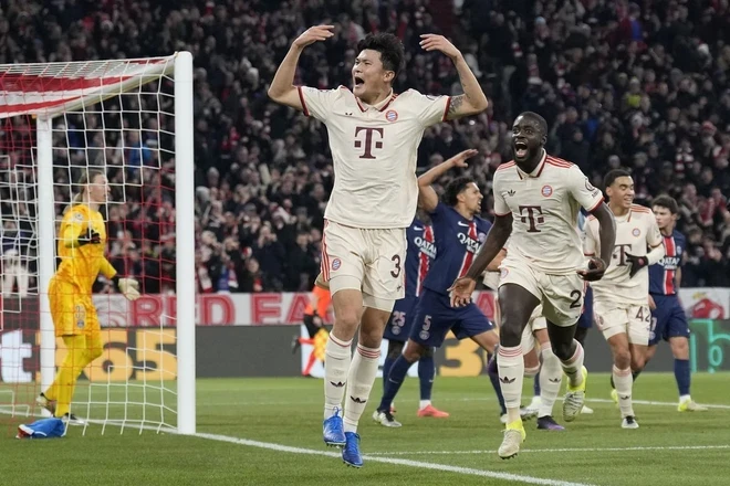 Kim Min-jae giúp Bayern hạ PSG. (Nguồn: Getty Images)