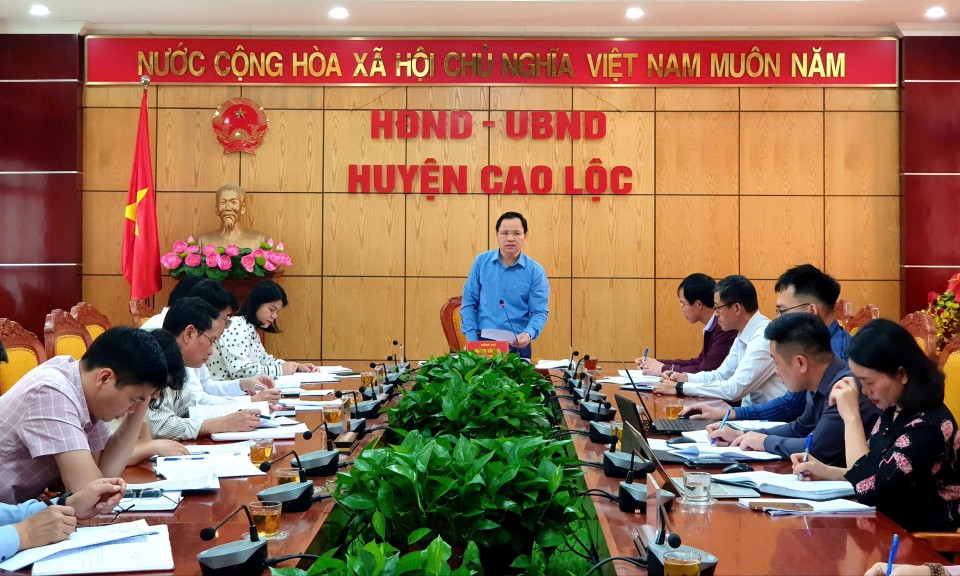 Ban Kinh tế - Ngân sách kiểm tra, giám sát tình hình thực hiện Nghị quyết của HĐND tỉnh tại huyện Cao Lộc