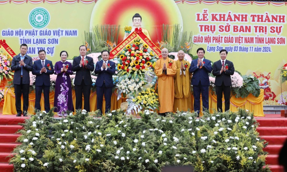 Khánh thành Trụ sở Ban Trị sự Giáo hội Phật giáo tỉnh Lạng Sơn 