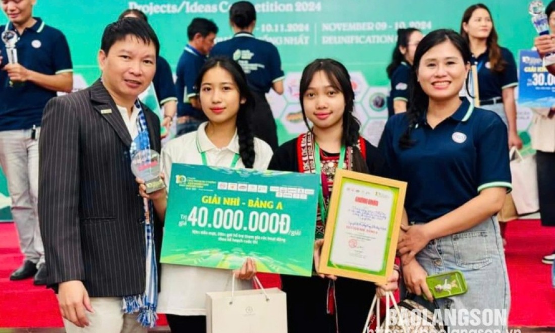 Lang Son Wins Second Prize at the 2024 Green Startup Project Competition for Sustainable Development