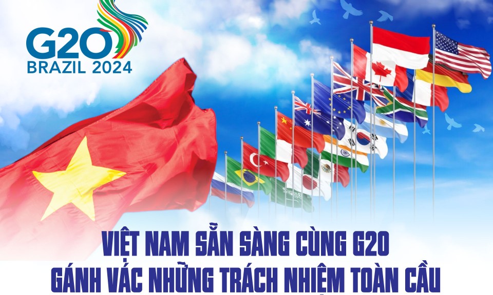 Việt Nam sẵn sàng cùng G20 gánh vác những trách nhiệm toàn cầu