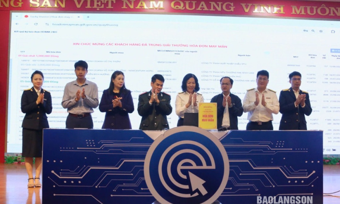 Cục Thuế tỉnh tổ chức lựa chọn “Hóa đơn may mắn” quý III năm 2024