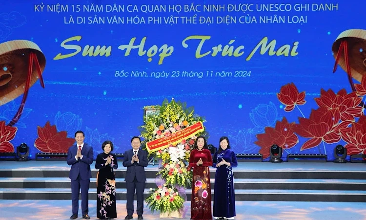 Kỷ niệm 15 năm Dân ca Quan họ Bắc Ninh được UNESCO vinh danh