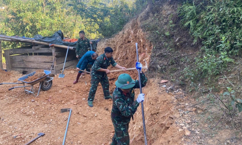 Lực lượng vũ trang huyện Lộc Bình chung tay xây dựng nông thôn mới