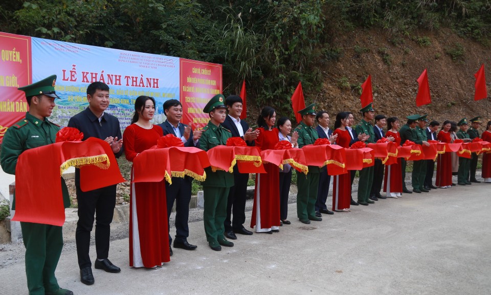 Khánh thành đường kiểm tra cột mốc bảo vệ biên giới tại xã Tân Minh, huyện Tràng Định