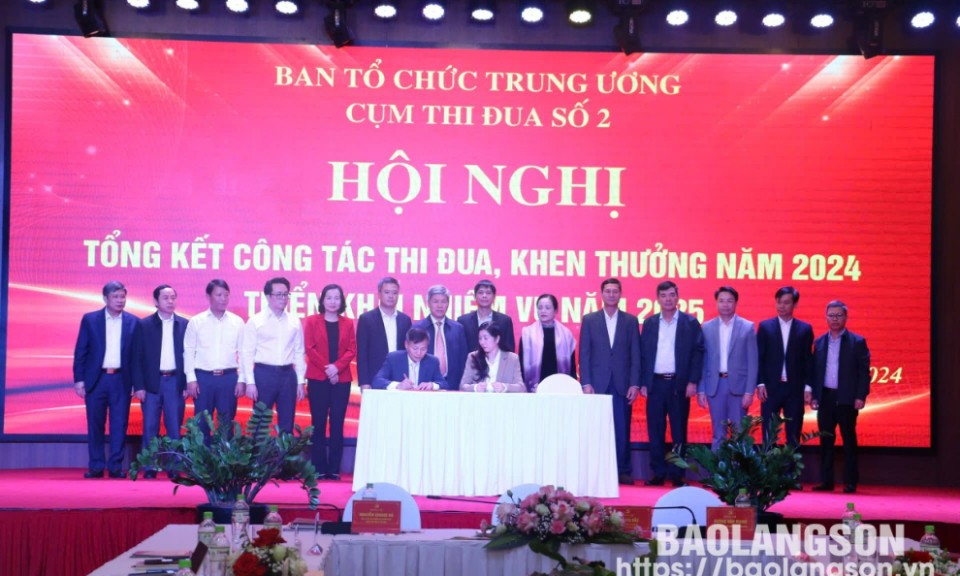 Cụm thi đua số 2, Ban Tổ chức Trung ương tổng kết công tác thi đua, khen thưởng năm 2024