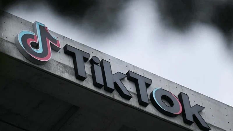 Biểu tượng của TikTok. (Ảnh: AFP/TTXVN)