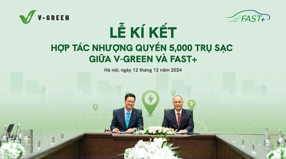 Đại diện lãnh đạo 2 bên ký kết thỏa thuận hợp tác.