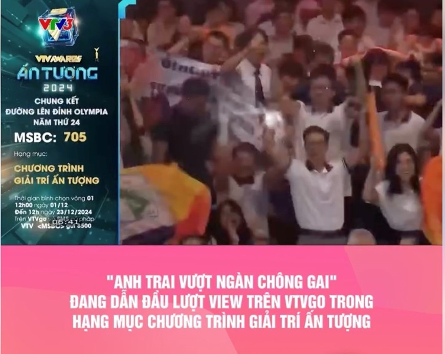  “Anh trai vượt ngàn chông gai” đang dẫn đầu lượt bình chọn của VTV Awards 2024