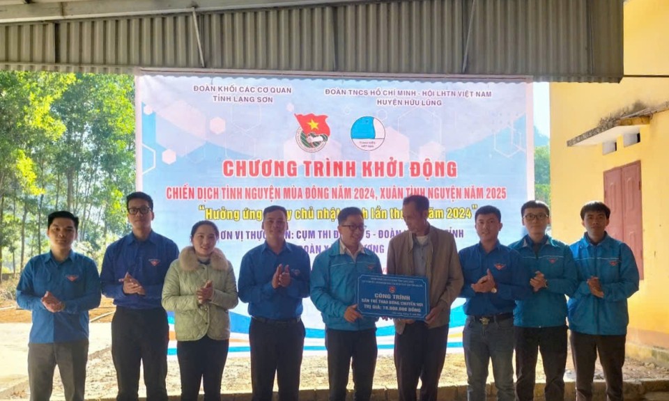 Hữu Lũng: Khởi động chiến dịch tình nguyện mùa Đông và Xuân tình nguyện tại xã Yên Vượng