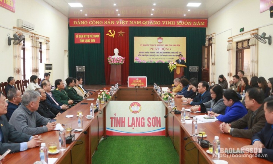 Phát động phong trào thi đua thực hiện Chương trình hỗ trợ xóa nhà tạm, nhà dột nát trên địa bàn tỉnh