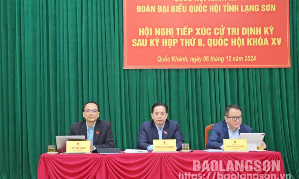 Đoàn đại biểu Quốc hội tỉnh tiếp xúc cử tri tại Tràng Định