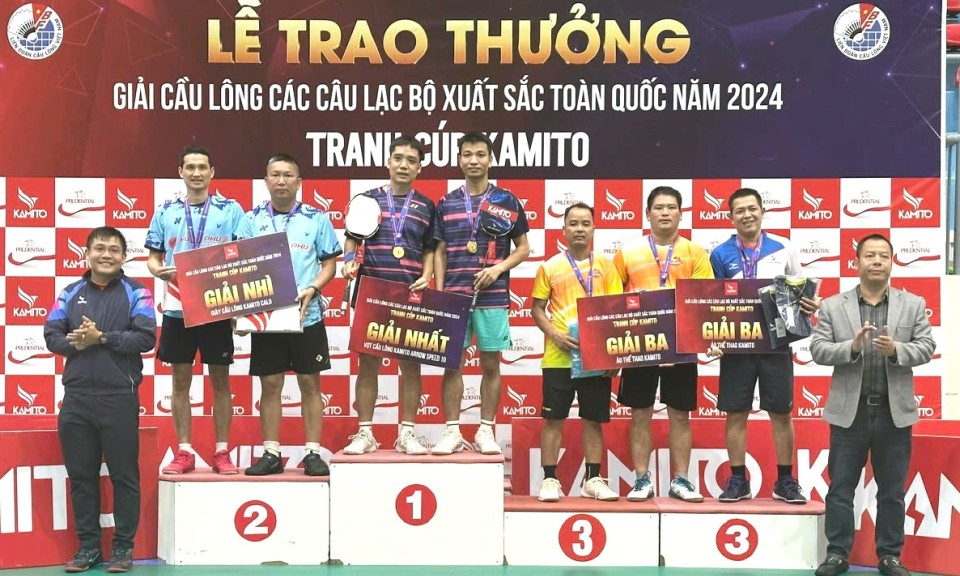 Vận động viên Lạng Sơn đoạt huy chương vàng tại Giải cầu lông các câu lạc bộ xuất sắc toàn quốc năm 2024