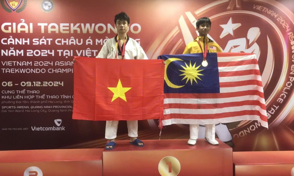 Lạng Sơn có 4 vận động viên đoạt huy chương tại Giải Taekwondo Cảnh sát châu Á mở rộng 2024   