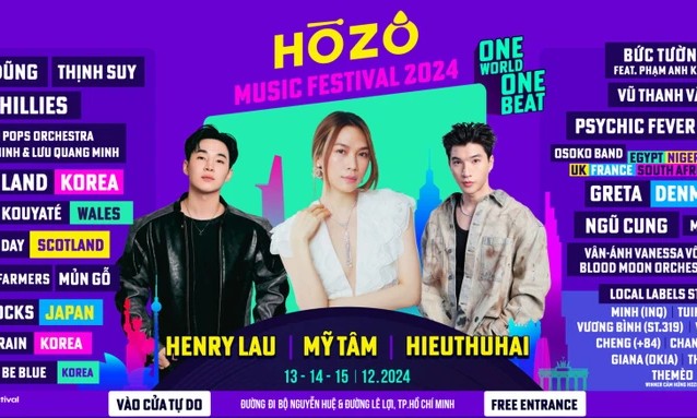 HOZO music festival: Cultural rendezvous to open in HCM City