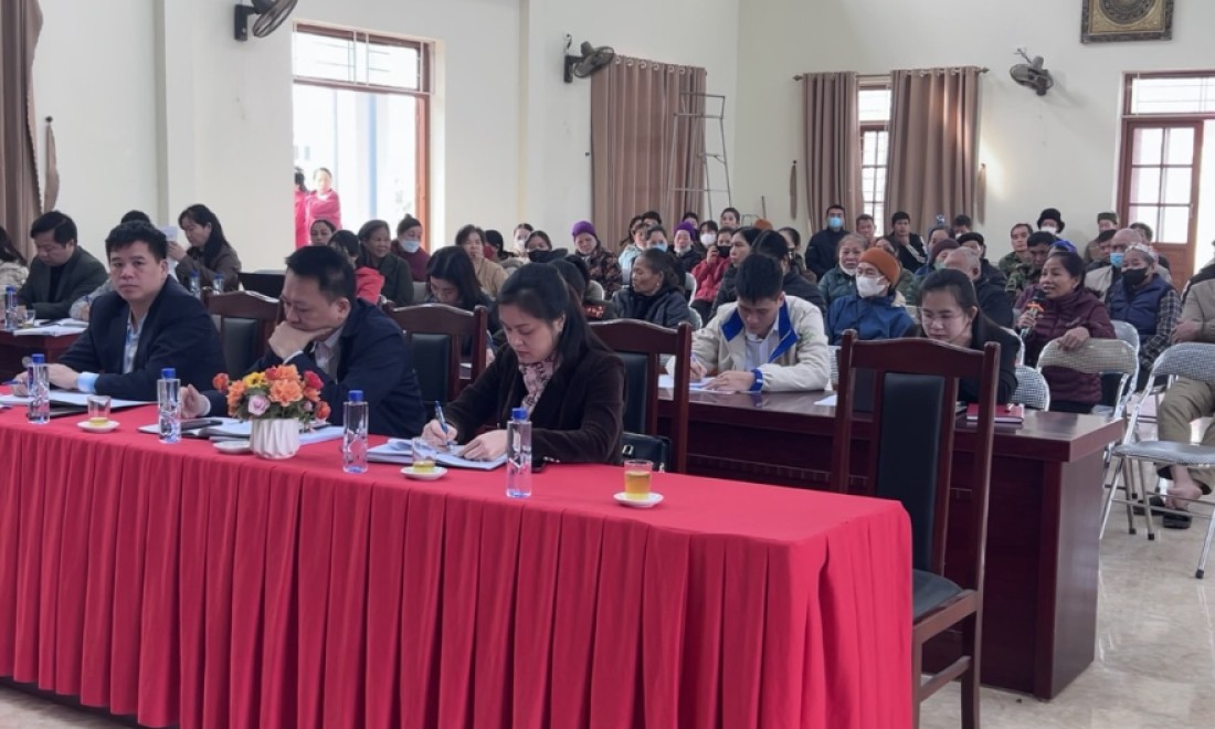 Hữu Lũng: Đối thoại với người dân xã Hồ Sơn còn vướng mắc giải phóng mặt bằng Dự án Khu Công nghiệp VSIP