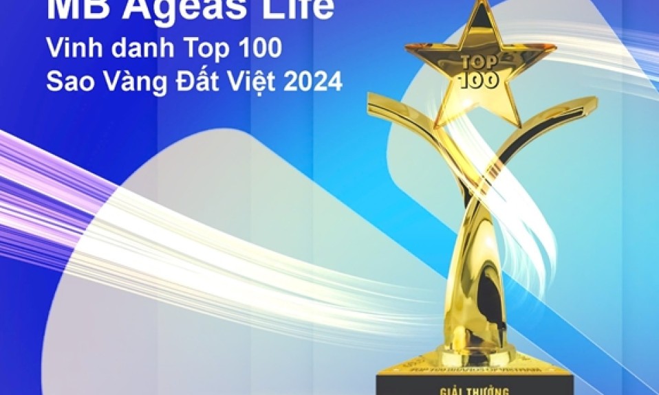 MB Ageas Life lọt Top 100 Giải thưởng Sao Vàng Đất Việt 2024