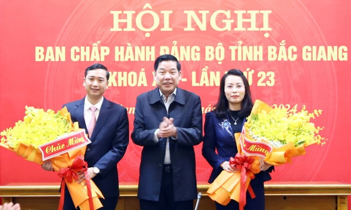 Bắc Giang có 2 tân Phó Bí thư Tỉnh ủy