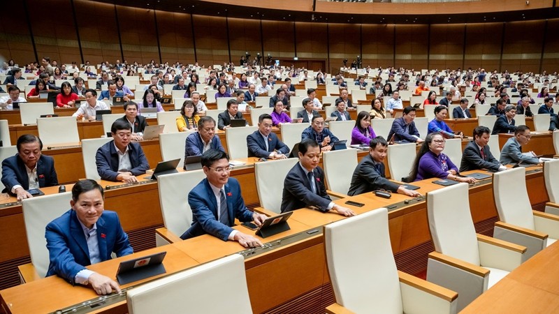  Quốc hội biểu quyết thông qua Nghị quyết thành lập thành phố Huế trực thuộc Trung ương (Ảnh: quochoi.vn)