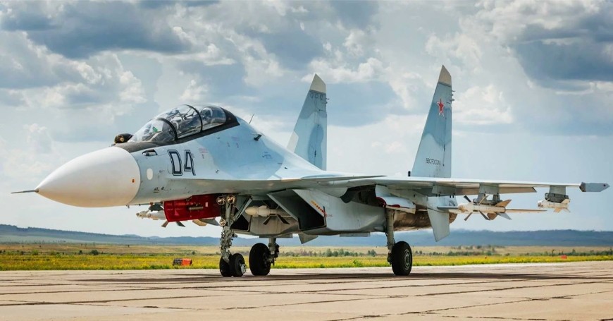 Su-30SME là phiên bản xuất khẩu của máy bay chiến đấu Su-30SM do Nga phát triển. Ảnh: Russian MoD