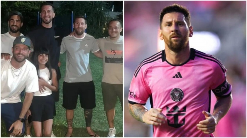 Messi tham dự buổi gặp gỡ cùng các đồng đội cũ thay vì tới Nhà Trắng. Ảnh: Post United