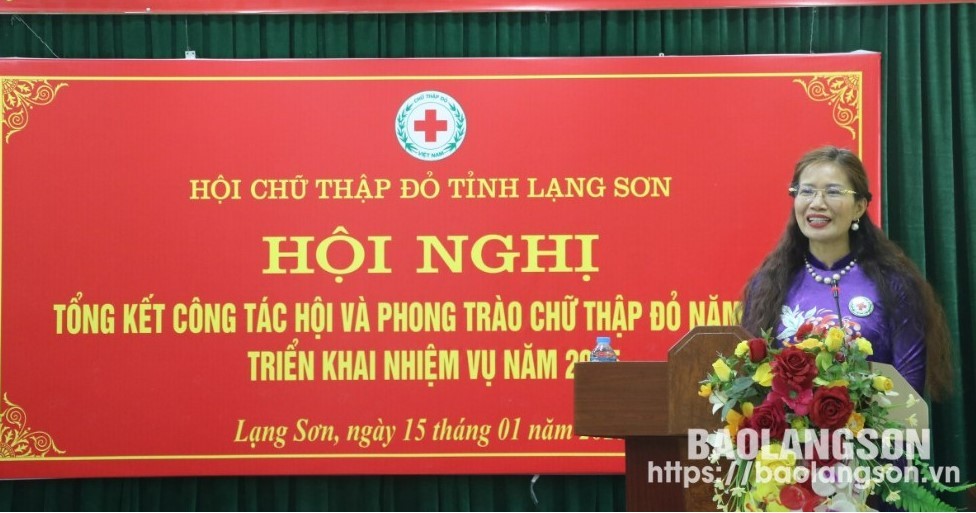 Lãnh đạo Hội CTĐ tỉnh phát biểu tại hội nghị