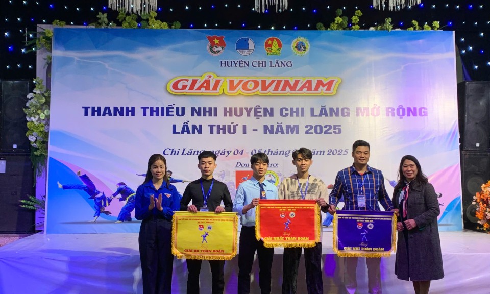 224 vận động viên tham gia Giải Vovinam thanh thiếu nhi huyện Chi Lăng mở rộng