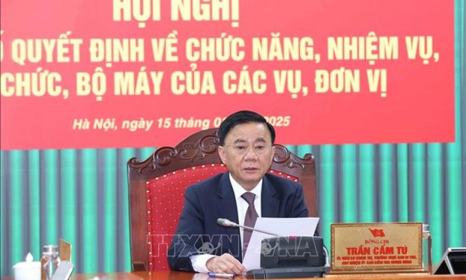 Công bố Quyết định về chức năng, nhiệm vụ, tổ chức, bộ máy Cơ quan Ủy ban Kiểm tra Trung ương