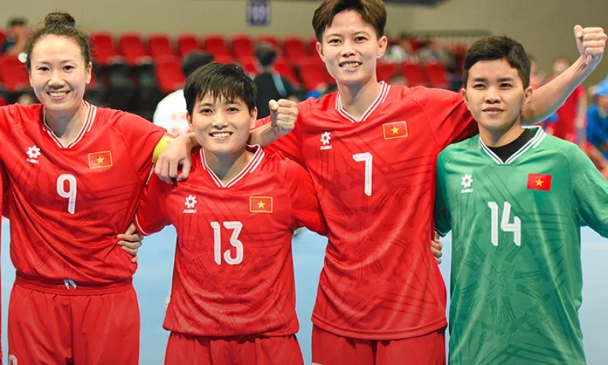 Vòng loại futsal nữ châu Á 2025: Việt Nam thắng Myanmar 5-1