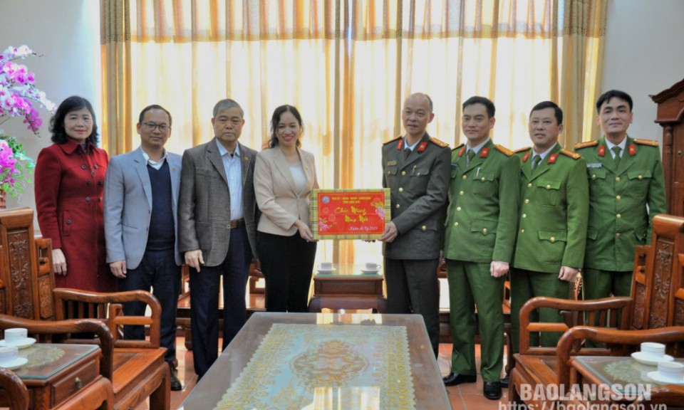 Đoàn công tác của tỉnh thăm, chúc tết một số cơ quan và gia đình chính sách trên địa bàn thành phố