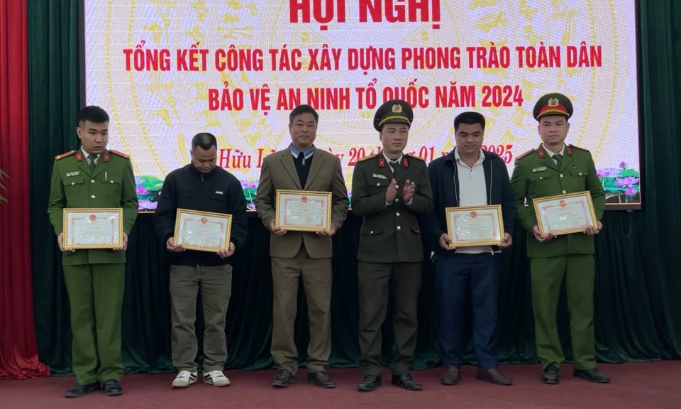Hữu Lũng tổng kết phong trào Toàn dân bảo vệ an ninh Tổ quốc năm 2024