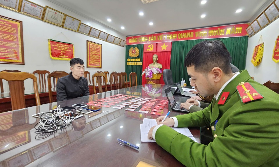 Công an Lạng Sơn bắt giữ đối tượng lừa đảo, chiếm đoạt tài sản trên không gian mạng với số tiền trên